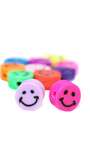 Katsuki beads 10mm Smiley Multicolour